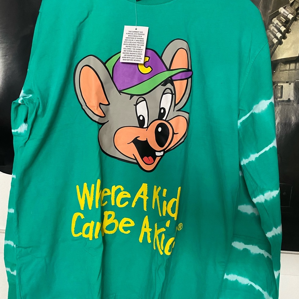 Dumbgood Chuck E. Cheese Be A Kid Tie Dye Long Sleeve